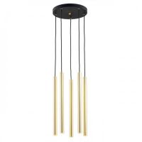 Lampa wisząca SICILIA 2109 Argon 5 tub LED złota mosiądz