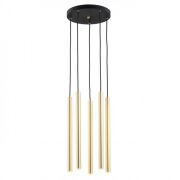 Lampa wisząca SICILIA 2109 Argon 5 tub LED złota mosiądz