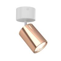 Reflektor spot Kika Mobile Bianco / Rose Gold Orlicki Design biały +różowe złoto regulowany
