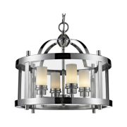 Lampa wisząca New York - P04567CH  COSMO Light kształtem przypomina latarnię wykonana w stylu nowojorskim