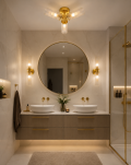 RIMINI Wall 2L Clear/Brass 109236 Markslojd - 4