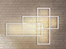 Lampa kinkiet QUADRATUS WALL AZ2993 nowoczesny styl kolor biały aluminiowa 3 ledowe prostokąty ścienna