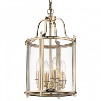 Lampa wisząca New York - P04882AU COSMO Light kształtem przypomina latarnię wykonana w stylu nowojorskim