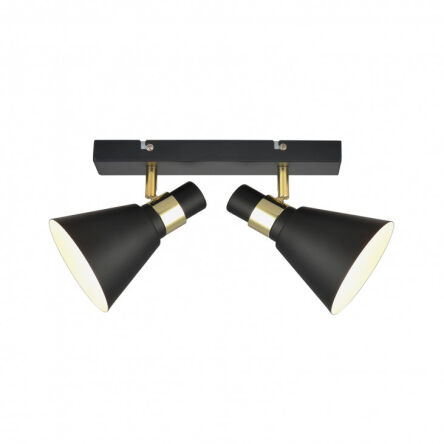 Plafon lampa sufitowa Biagio MB-H16079M-2 CZARNA  Italux skandynawski styl