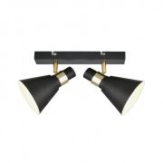 Plafon lampa sufitowa Biagio MB-H16079M-2 CZARNA  Italux skandynawski styl