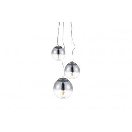 Lampa wisząca IRIS 3 AZ3104 nowoczesna elegancka 3 szklane klosze kolor chrome okrągła podsufitka