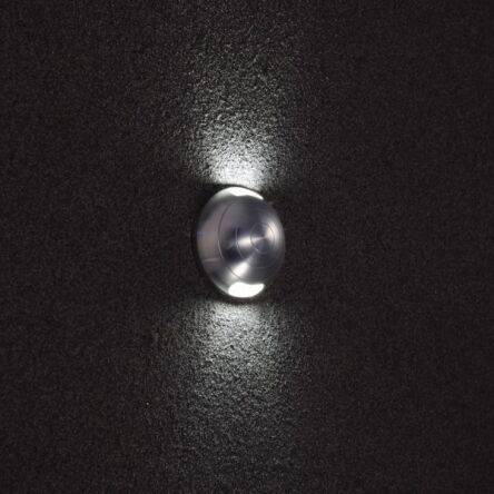 Lampa zewnętrzna LIVIA 007/2 ELKIM Świeci GÓRA-DÓŁ IP65 Nowoczesna okrągła LED 3000K/4000K