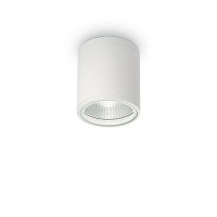 Plafon GUN PL1 BIAŁY Ideal Lux 122663  tuba techniczna aluminiowy korpus w kolorze białym IP44