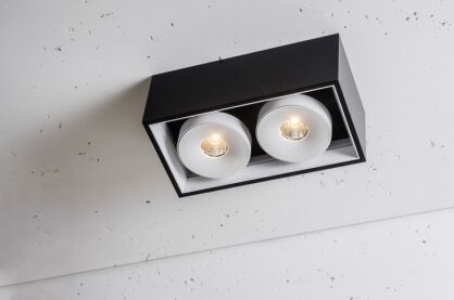Oprawa natynkowa Solid 163.2 NT edge.LED 7,5W CRI80 Labra  3.0656  prostokątna podwójna techniczna różne kolory wykończenia LED