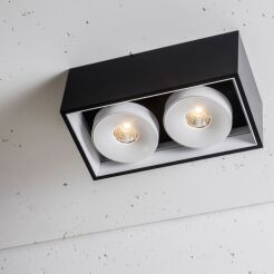 Oprawa natynkowa Solid 163.2 NT edge.LED 7,5W CRI80 Labra  3.0656  prostokątna podwójna techniczna różne kolory wykończenia LED