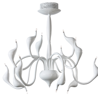 Lampa wisząca Snake white AZzardo AZ0045  kształtem przypomina węże ma kolor biały