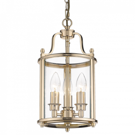 Lampa wisząca New York P03875AU COSMO Light kształtem przypomina latarnię wykonana w stylu nowojorskim