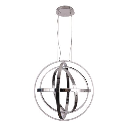 Lampa wisząca COPERNICUS CHROME 180W LED chromowane okręgi MILAGRO ML6153 