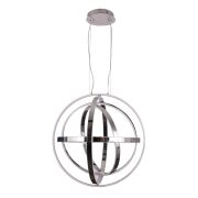 Lampa wisząca COPERNICUS CHROME 180W LED chromowane okręgi MILAGRO ML6153 