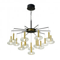 Lampa wisząca HASSELT PND-42773-16 Italux Oryginalna złoto - czarna LED
