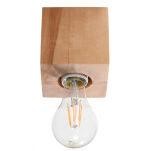 PLAFON ABEL LAMPA SUFITOWA NATURALNE DREWNO KOSTKA  MINIMALISTYCZNA W STYLU SKANDYNAWSKIM SL.0675 SOLLUX - 3