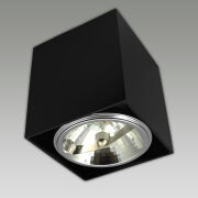 Oprawa natynkowa kwadratowa czarna  AR111  aluminiowa