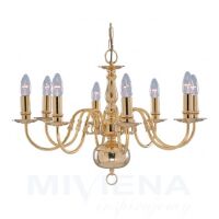 Lampa wisząca Flemish lampa wisząca 8 złoty klasyczna