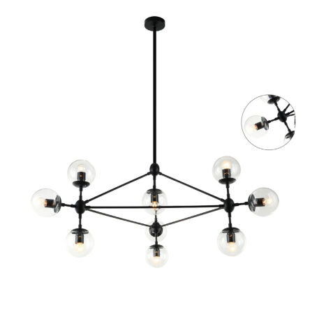 Lampa wisząca Bao Nero Claro ORLICKI DESIGN CZARNA nowoczesna