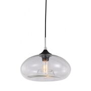 Lampa wisząca Valio MDM2093/1 B Italux nowoczesna klosz w kształcie kulistym ze szkła transparentnego