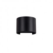 Kinkiet zewnętrzny SORENTO PL-208B ROUND Italux Czarna tuba IP54 LED 6W