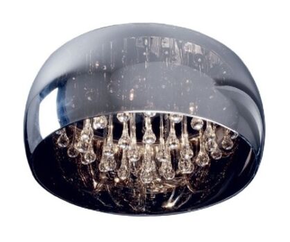 LAMPA SUFITOWA PLAFON ZUMA LINE CRYSTAL CEILING C0076-05L KRYSZTAŁKI NOWOCZESNA NASTROJOWA SZKLANY KLOSZ 