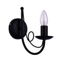 Lampa ścienna kinkiet Perła  czarna LP-020/1W black light Prestige 