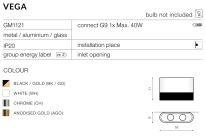 Kinkiet lampa ścienna techniczna czarno-złota Vega Azzardo GM1121 BK-GO AZ1709 - 3