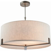 Lampa sufitowa HAYFIELD brązowa/ecru ENDON LIGHTING 72635