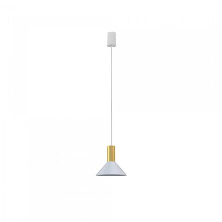 Lampa wisząca Hermanos GU10 biało/mosiężna 8040
