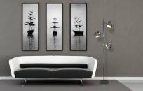 Lampa podłogowa Trinton AZzardo AZ4753 Czarna 3 źródła światła 155 cm - 2