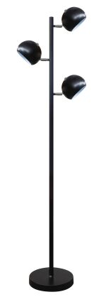 Lampa podłogowa Trinton AZzardo AZ4753 Czarna 3 źródła światła 155 cm