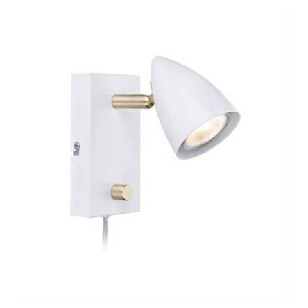 Lampa ścienna CIRO 106317 Markslojd biały nowoczesny złote wstawki