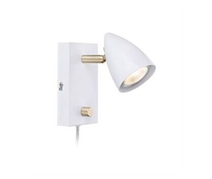 Lampa ścienna CIRO 106317 Markslojd biały nowoczesny złote wstawki