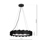 Lampa wisząca SOHO BLACK 24W LED MILAGRO ML6157   - 3