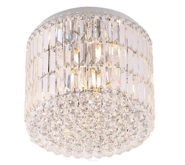Plafon PUCCINI C0127 MAXlight Przyciągający spojrzenia o średnicy 40 cm ozdobiony kryztałkami 