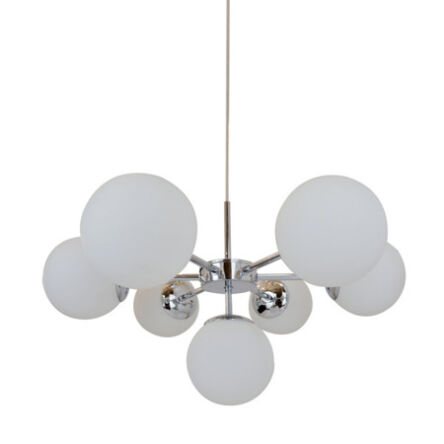 Lampa wisząca  ZUMA LINE JENA PENDANT P17106-7 białe kule ze szkła nowoczesna