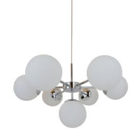 Lampa wisząca  ZUMA LINE JENA PENDANT P17106-7 białe kule ze szkła nowoczesna