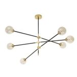 Lampa wisząca SOLEN 6 AZ4700 Azzardo nowoczesna czarno-złota - 3