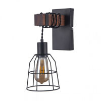 Kinkiet REDA WL-4793-1-L Italux RETRO vintage drewno + metal