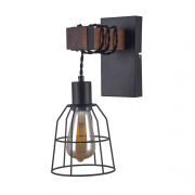 Kinkiet REDA WL-4793-1-L Italux RETRO vintage drewno + metal