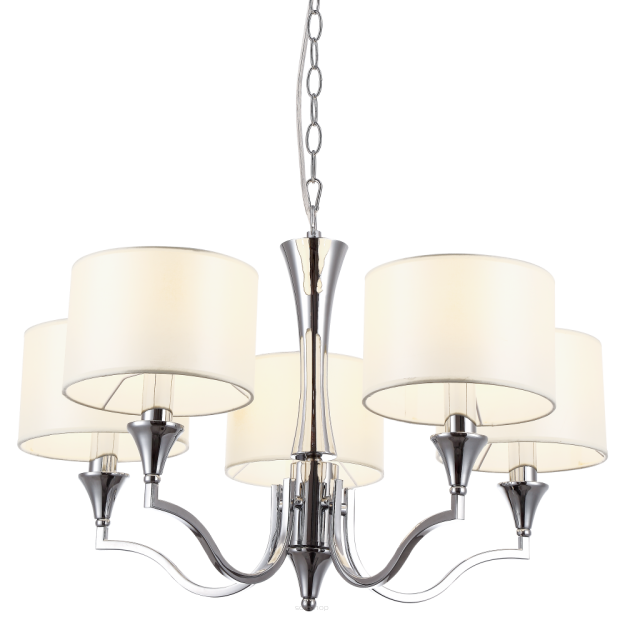 LAMPA WISZĄCA WASHINGTON PIĘCIORAMIENNA DESIGNERSKA  W STYLU NOWOJORSKIM  COSMO LIGHT P05915WH