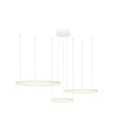 Lampa wisząca HALO PENDANT 80+60+40 CCT BK + REMOTE CONTROL biała AZ4971