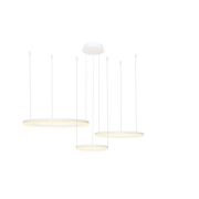 Lampa wisząca HALO PENDANT 80+60+40 CCT BK + REMOTE CONTROL biała AZ4971