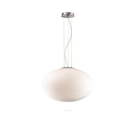 Lampa wisząca Candy ⌀50 086743 NOWOCZESNY IP20 SZKŁO Ideal Lux minimalistyczna oprawa w kolorze białym
