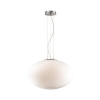 Lampa wisząca Candy ⌀50 086743 NOWOCZESNY IP20 SZKŁO Ideal Lux minimalistyczna oprawa w kolorze białym