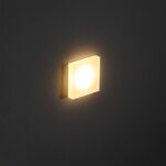 LAMPA SCHODOWA ELKIM LESEL 008 L Kwadratowa biała aluminium+szkło akrylowe LED 3000K/4000K  IP44/20 - 3