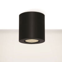 LAMPA SUFITOWA RUND 007 CZARNA / BIAŁA TUBA O WYSOKOŚCI 8,5 CM TECHNICZNA GU10 