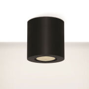 LAMPA SUFITOWA RUND 007 CZARNA / BIAŁA TUBA O WYSOKOŚCI 8,5 CM TECHNICZNA GU10 