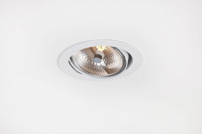 Lampa wpuszczana Iner 1 Labra 4.0196 okrągła techniczna ruchomy pierścień różne kolory wykończenia